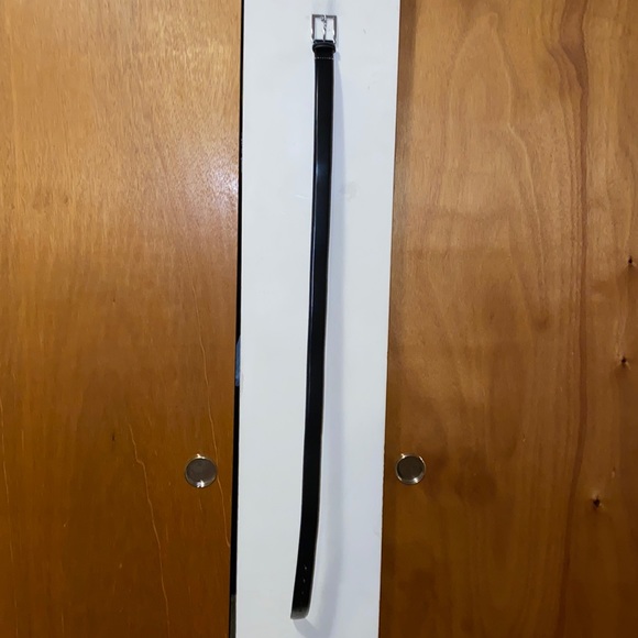 ♣️NWT Cole Haan Black Stitched Genuine Leather Belt - Picture 4 of 14